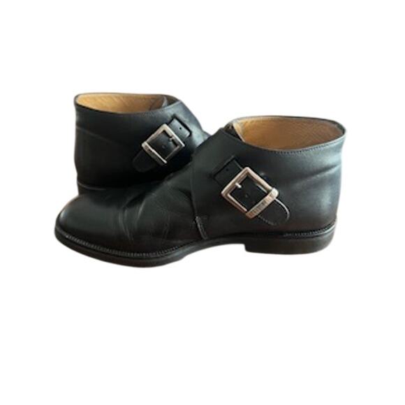 Kenneth Cole Reaction Men\'s sz 8.5 Boots Black Leather Double Buckle main image 7